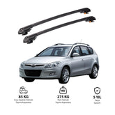 HYUNDAI i30 CW 2007-2011 TRX1 Thunder Carrier Barres transversales pour galerie de toit de voiture, 2 barres